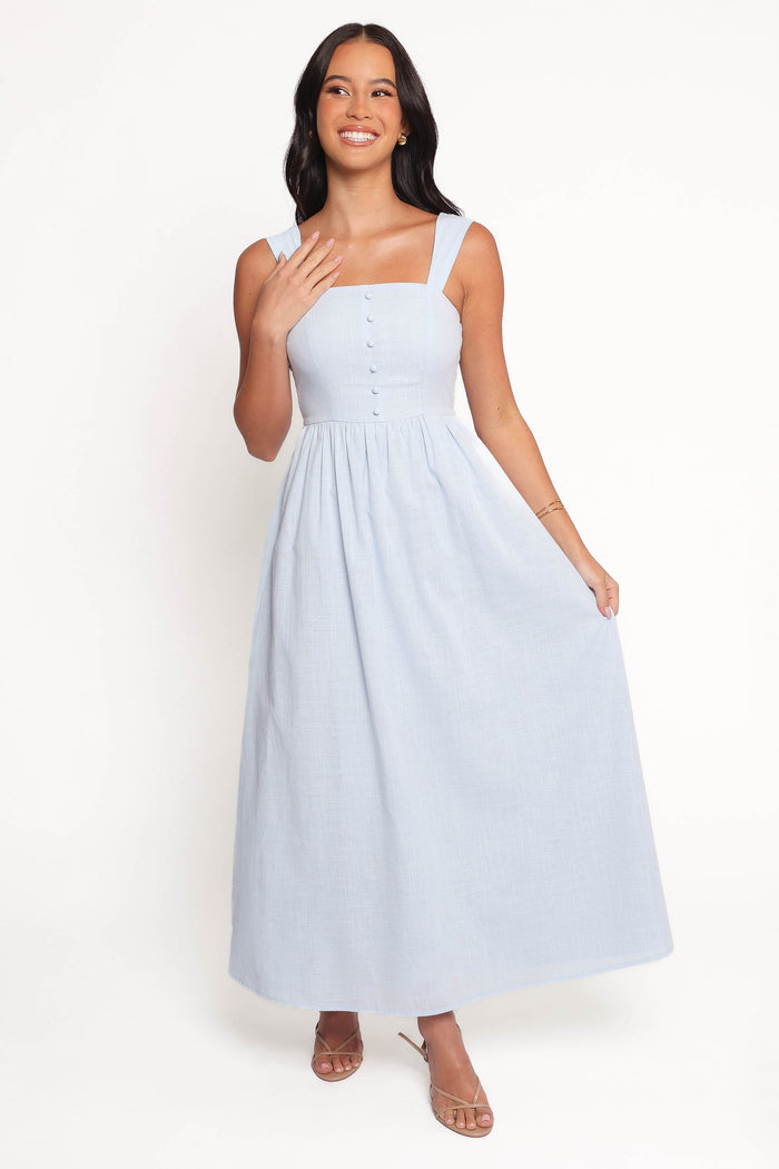 Petal and Pup USA DRESSES Caty Maxi Dress - Pale Blue