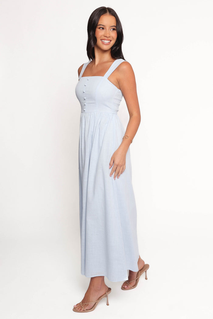 Petal and Pup USA DRESSES Caty Maxi Dress - Pale Blue
