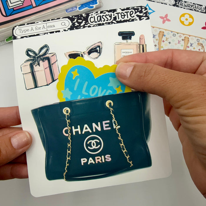 CC Tote Jumbo Journaling Sticker Pocket