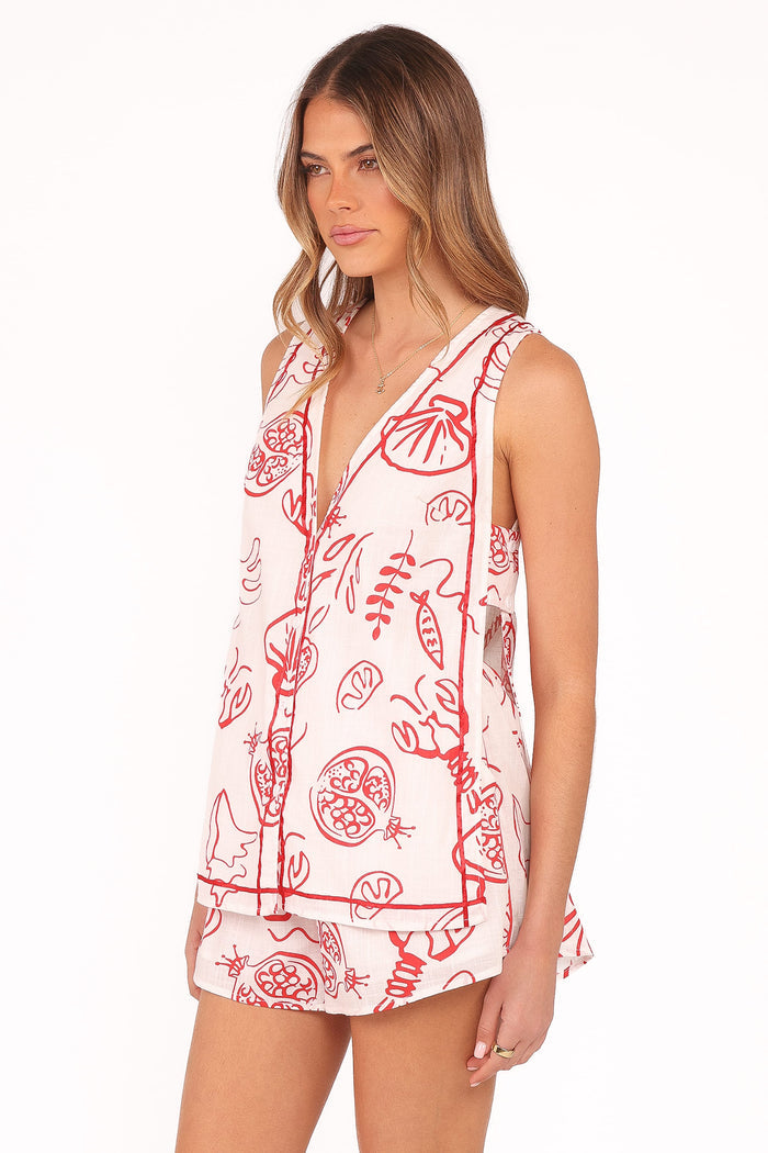 Petal and Pup USA SETS Cefalu Short Set - Red Lobster (Hold for Amazon)