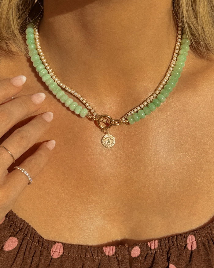 Celadon Gemstone Necklace
