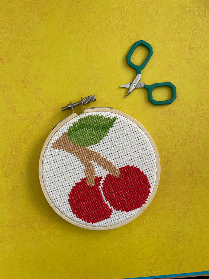 Cherries Counted Cross Stitch Leaflet