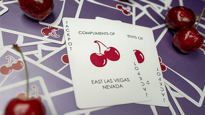 Cherry Casino Desert Inn Purple Playing Cards by Pure Imagination Projects