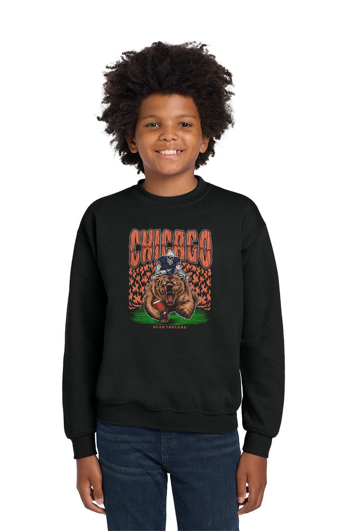 CHICAGO FOOTBALL v1 KIDS CREWNECK SWEATSHIRT – Kids clothes – Dead Threads Apparel