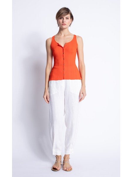 Chloe Knit Top in Naranja