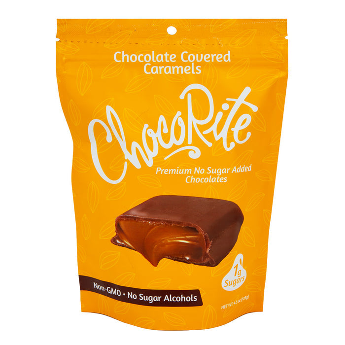 Chocorite Chocolate Covered Caramel Candy Bags - 6 Count