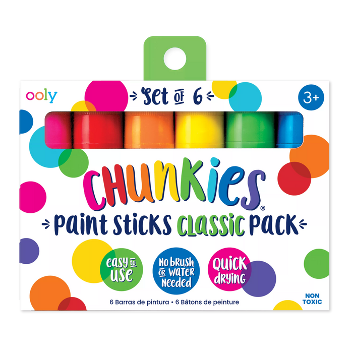 Front of packaging OOLY Chunkies Paint Sticks - Classic Pack