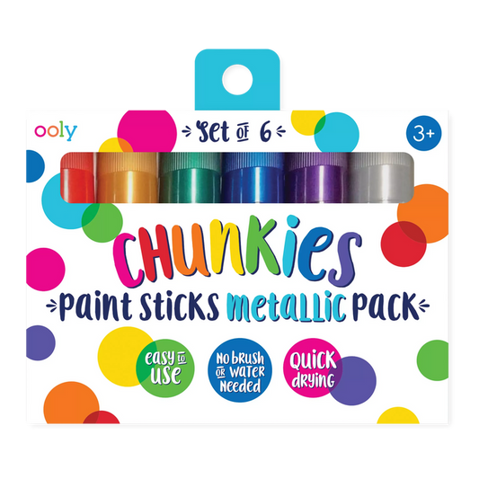 OOLY Chunkies Paint Sticks Metallic pack in packaging