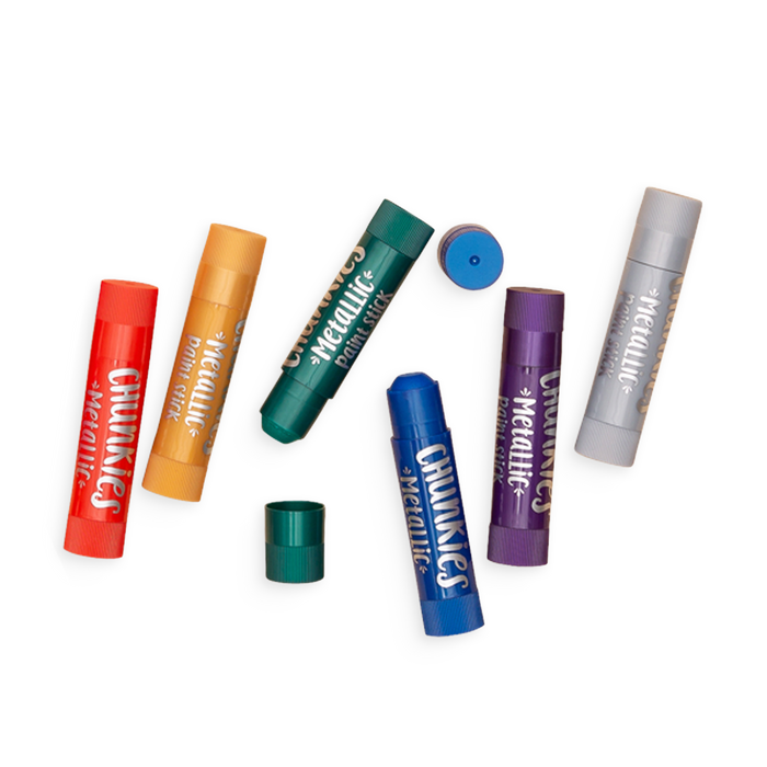 Chunkies Paint Sticks Metallic 6 pack open tubs