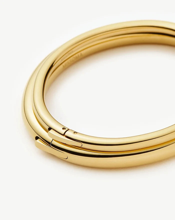 Chunky Bangle Set | 18k Gold Plated Bracelets Missoma