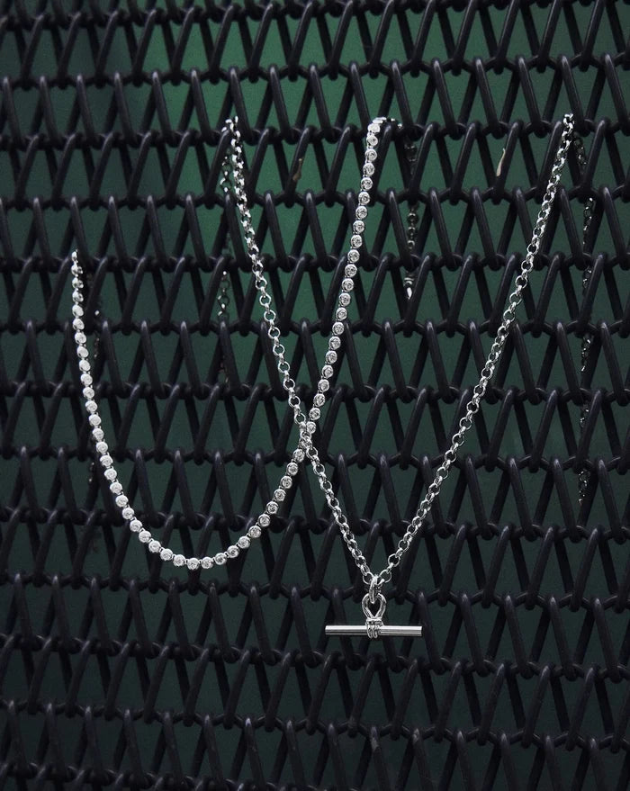 Chunky T-Bar Chain Necklace | Silver Plated Necklaces Missoma