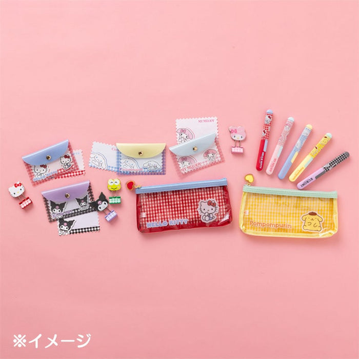 Cinnamoroll Gingham Binder Clips (Set of 3) Stationery Japan Original