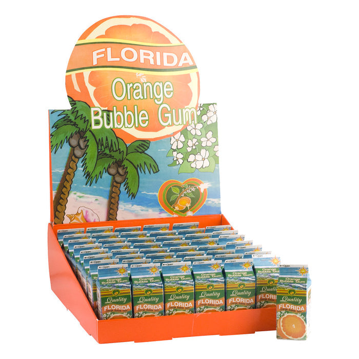 Citra Florida Orange Bubble Gum Display - 48 Count