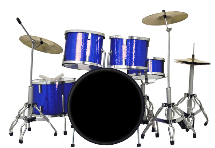 CLASSIC 5-PIECE BLUE SPARKLE - MINI DRUM SET