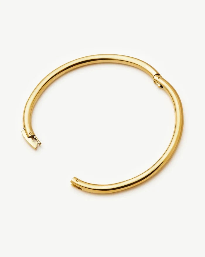 Classic Round Hinged Bangle | 18k Gold Plated Bracelets Missoma