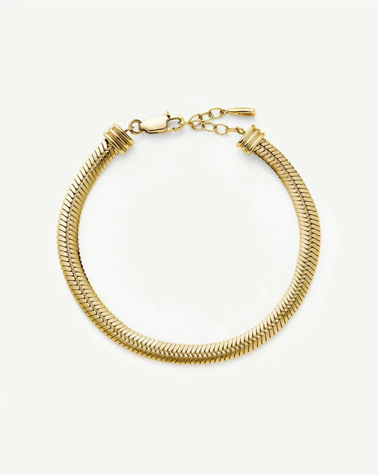 Classic Snake Chain Bracelet | 18k Gold Plated Bracelets Missoma