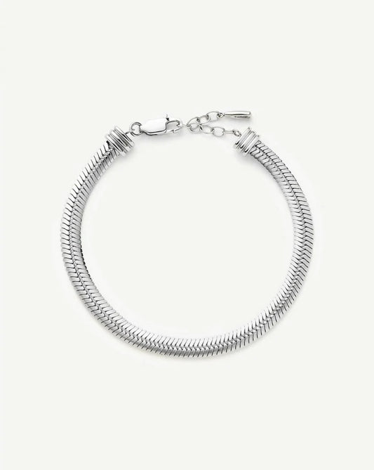 Classic Snake Chain Bracelet | Platinum Plated Bracelets Missoma