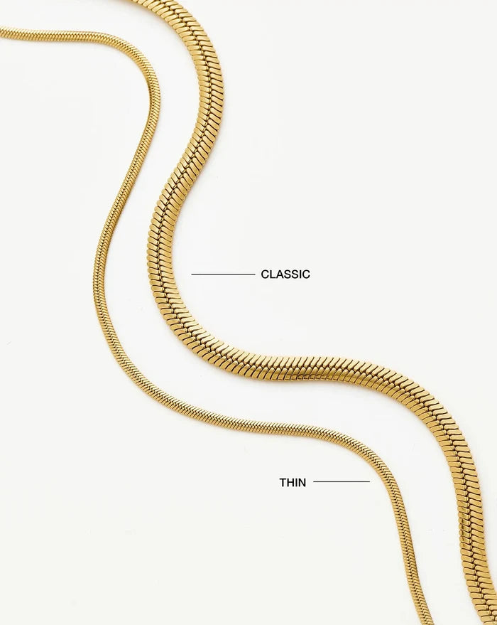 Classic Snake Chain Necklace | 18k Gold Plated Necklaces Missoma