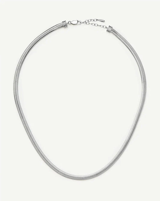Classic Snake Chain Necklace | Platinum Plated Necklaces Missoma