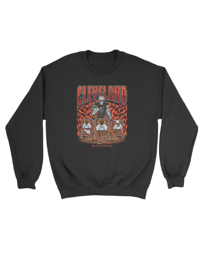 CLEVELAND FOOTBALL v1 KIDS CREWNECK SWEATSHIRT – Kids clothes – Dead Threads Apparel