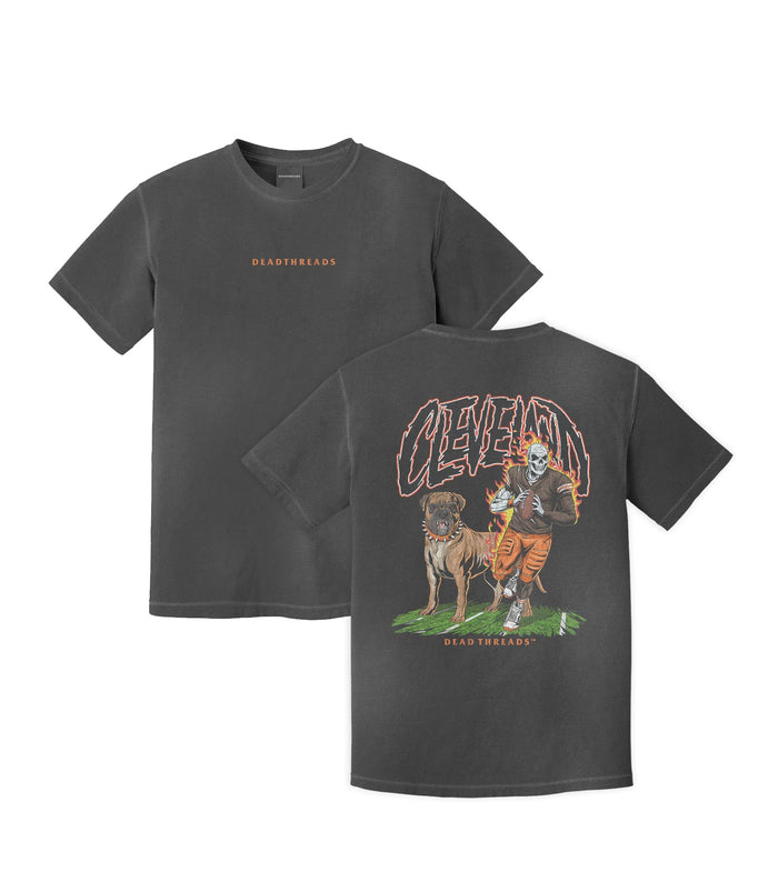 CLEVELAND FOOTBALL v2 - “DT ESSENTIAL" PREMIUM T - SHIRT – T-Shirt – Dead Threads Apparel
