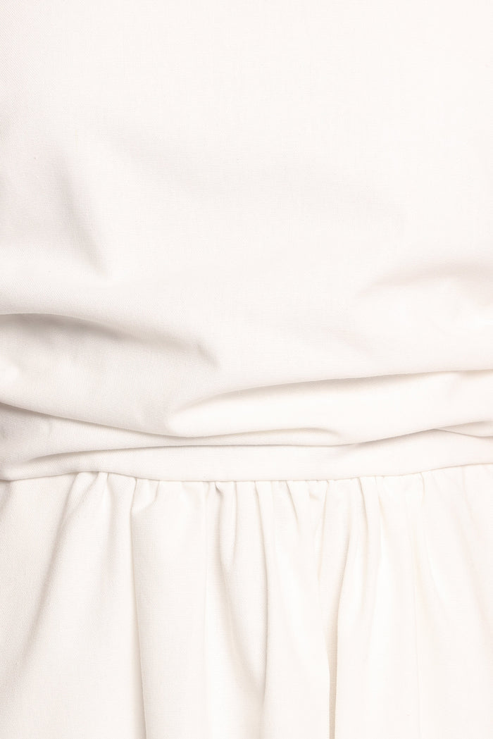 Petal and Pup USA DRESSES Clo Puff Sleeve Midi Dress - White