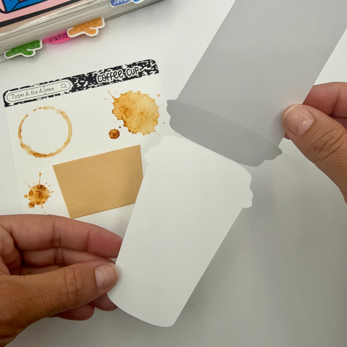 Coffee Jumbo Journaling Sticker Pocket