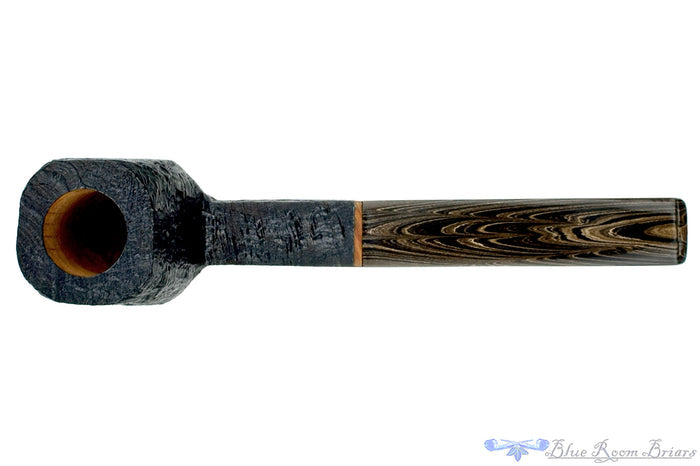 Blue Room Briars is proud to present this Colin Rigsby Pipe Black Blast Four Square with Brindle