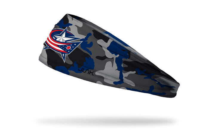 Columbus Blue Jackets: Camo Pop Big Bang Lite Headband - View 1
