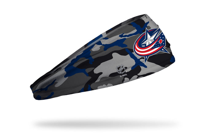 Columbus Blue Jackets: Camo Pop Big Bang Lite Headband - View 2