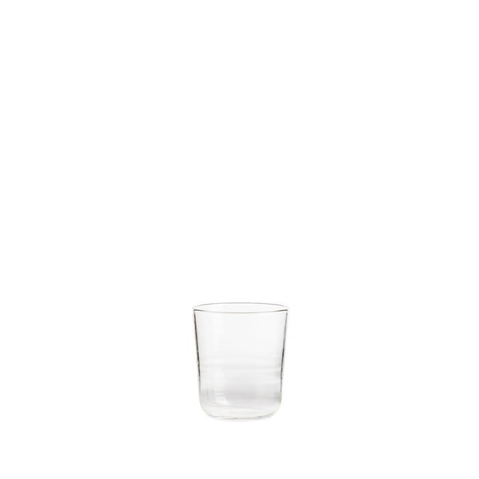 Commune Sake cup in clear glass made by R+D.Lab