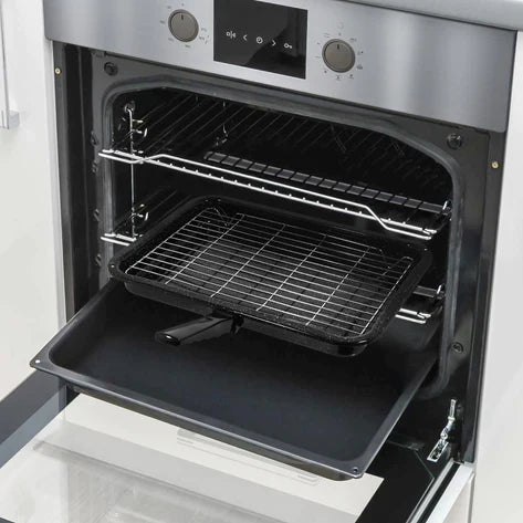 Cooker Grill Pan Kit Complete with handle & Wire Tray Universal (380mm x 280mm)