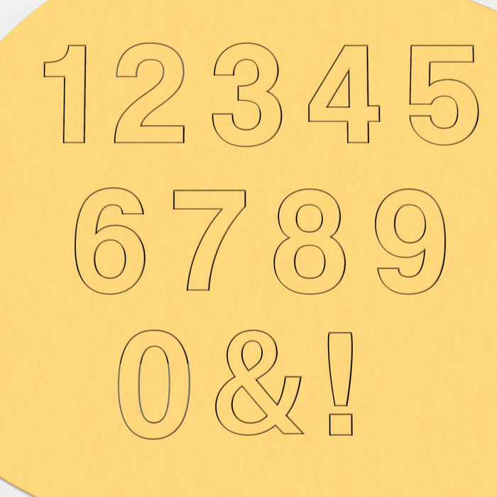 Coolvetica Number Set Cookie Cutters Letters/ Numbers/ Shapes Cookie Cutter Lady