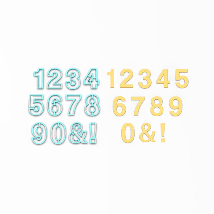 Coolvetica Number Set Cookie Cutters Letters/ Numbers/ Shapes Cookie Cutter Lady