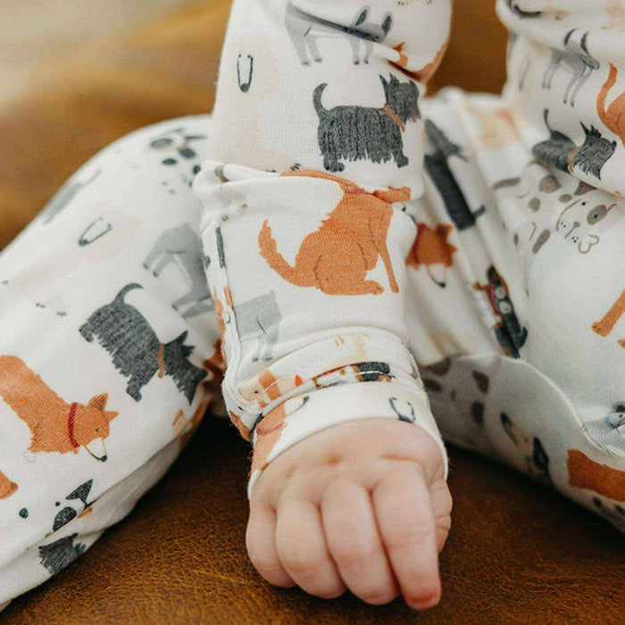 Copper Pearl Zip-Up Footie Pajama -  Rufus