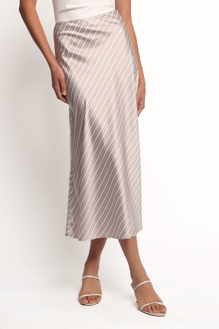Petal and Pup USA BOTTOMS Corrina Midi Skirt - Stripe