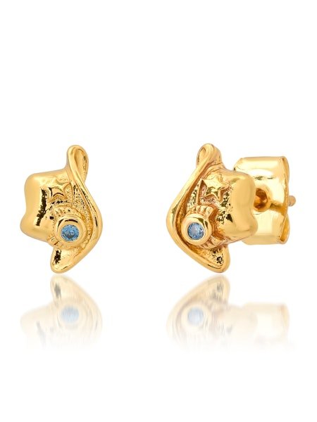 Cowboy Hat Studs in Gold