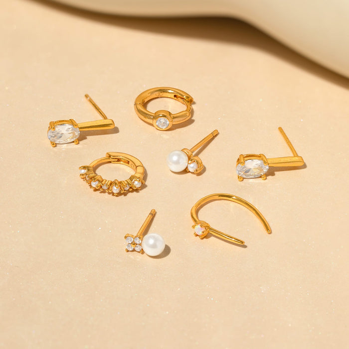 Cozumel Pearl Earring Set