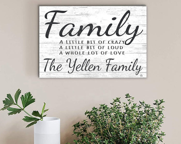 Farmhouse Family saying size