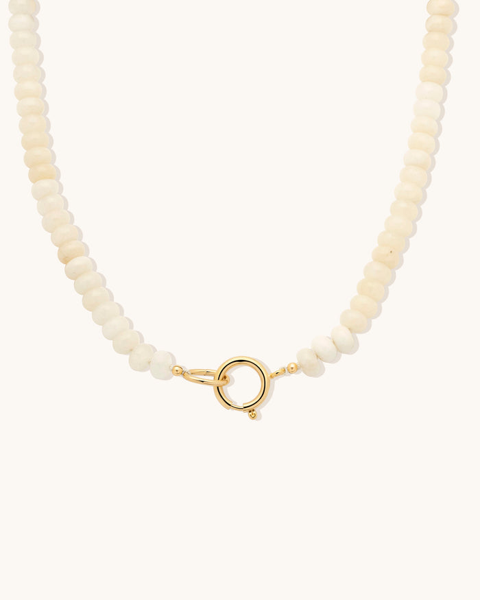Cream Quartz Gemstone Necklace