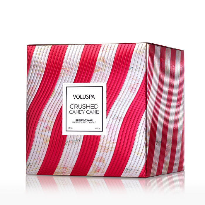 Crushed Candy Cane - 3 Wick Hearth Candle