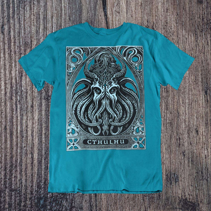 Cthulhu Tee, Cthulhu Gift | Ancient Malevolent Deity | Lovecraft Nightmare, Old Ones Graphic Art T-Shirt