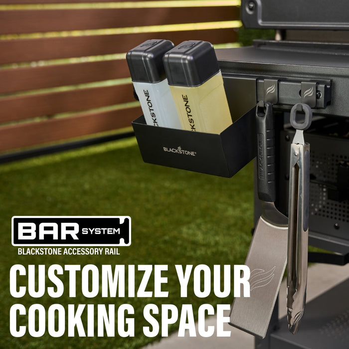 Culinary BAR System Tool Hooks, Grease Gate, and Tool Holder - Must - Have Griddle Accessories | Blackstone Products