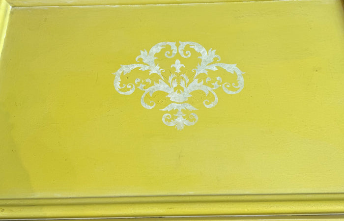Custom Painted Queen Anne Tea Table.
