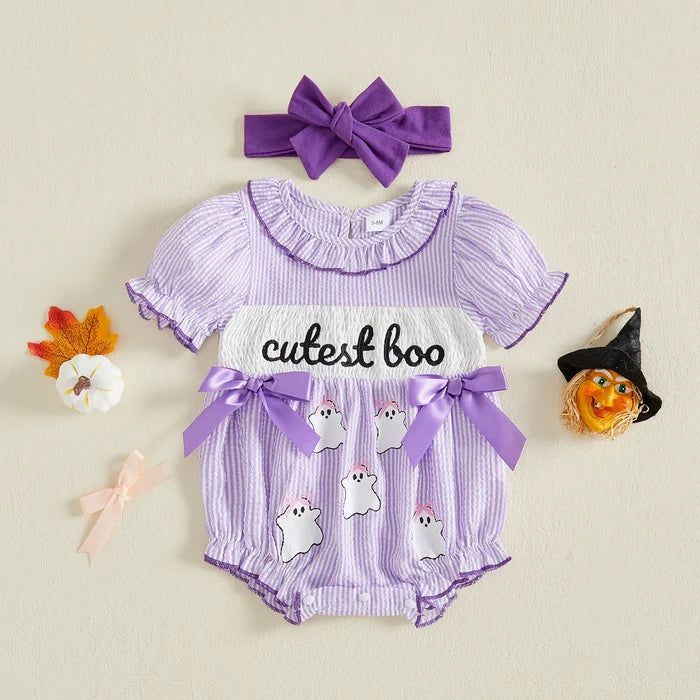 CUTEST BOO Ruffle Romper