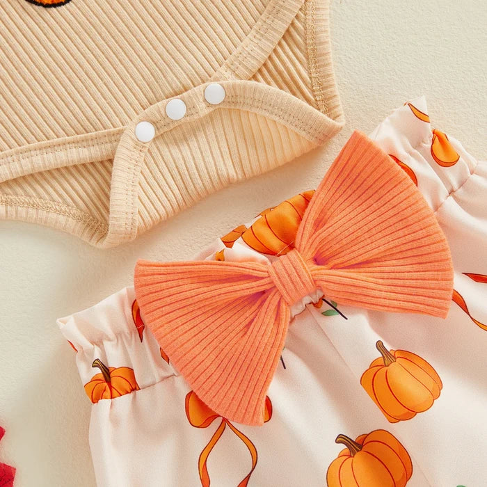 CUTEST LITTLE PUMPKIN Bowtie Outfit with Headband