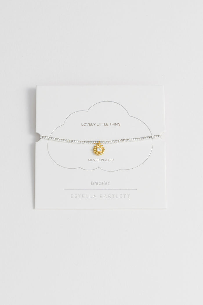 CZ Flower Charm Bracelet