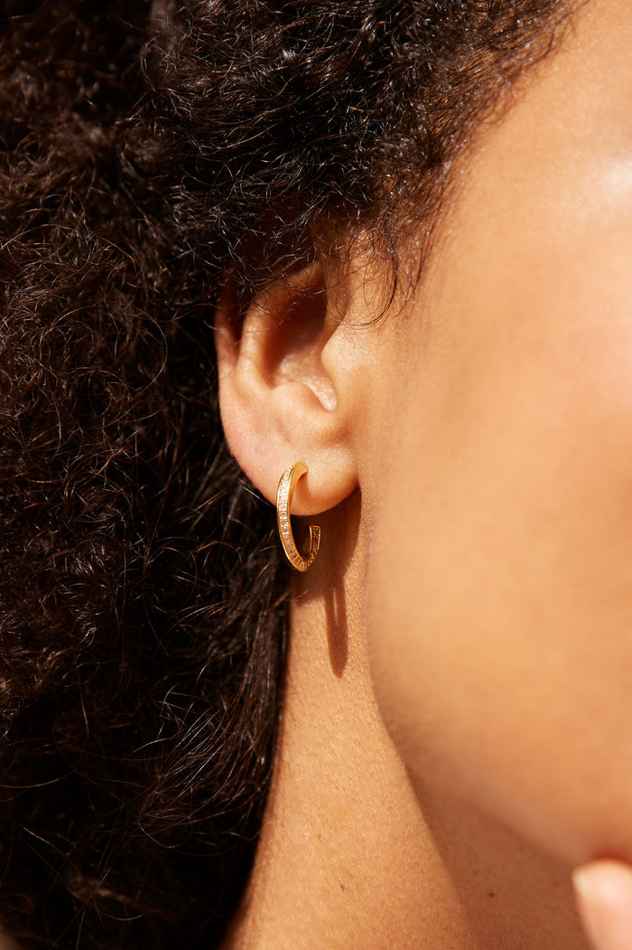 CZ Twist Hoops