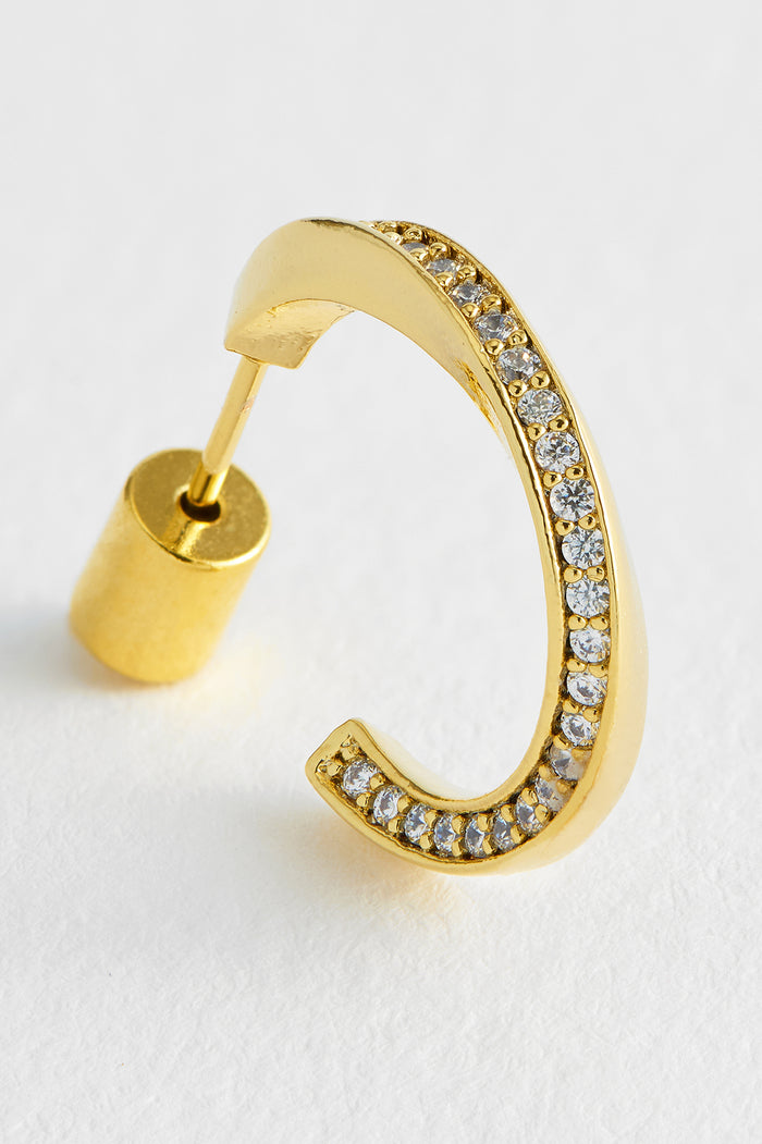CZ Twist Hoops