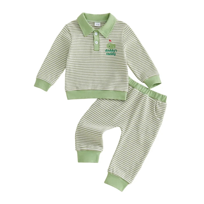 DADDY'S CADDY Striped Outfit